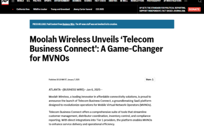 AP News – Moolah Wireless Unveils ‘Telecom Business Connect’: A Game-Changer for MVNOs